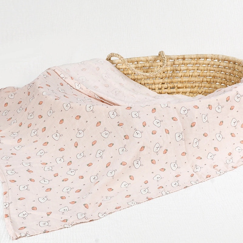 Antibacterial Bamboo Cotton Baby Swaddle Blanket and Bath Towel Set for Newborns Summer Soft Gauze Wrap|Baby Care & Accessories