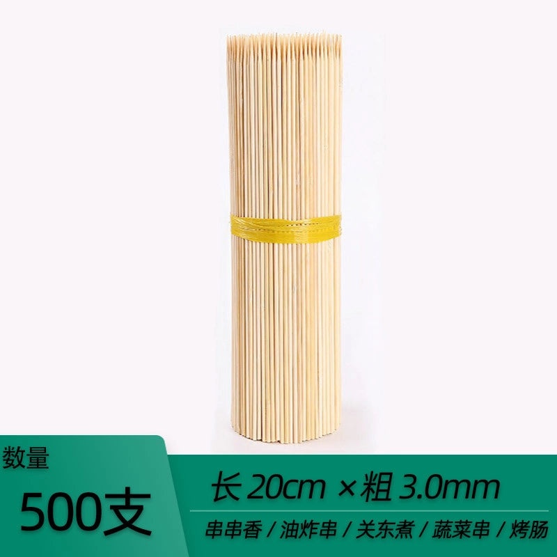 Disposable Bamboo Skewers for BBQ Grilled Meat and Fruits | Kitchen & Dining Accessories