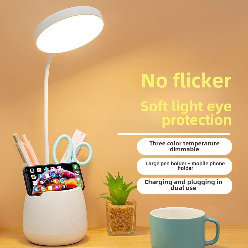 LED Rechargeable Desk Lamp Eye Protection Study Light for Kids Reading College Dorm Dormitory|Lighting & Lamps