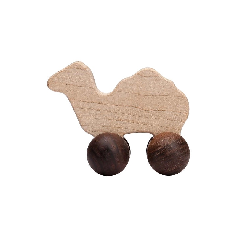 Walnut Wooden Mini Color Car Toy for Kids | Early Learning Building Blocks | Baby Educational Cart | Wooden Educational Toys|Building Toys