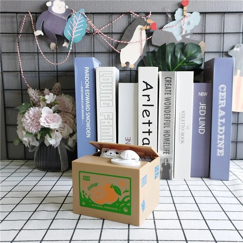 Cute Cat Piggy Bank Toy Plastic Coin Collector | Kids Toys & Collectibles