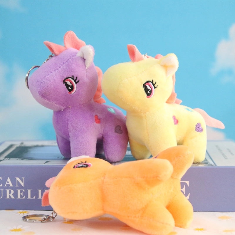 Pony Wedding Plush Doll Keychain Pendant Cute Little Pony Toy Charm|Accessories & Keychains