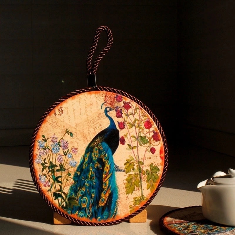 Floral Ceramic Placemat for Casual Vacation Dining 1 Piece|Home & Kitchen Table Linens