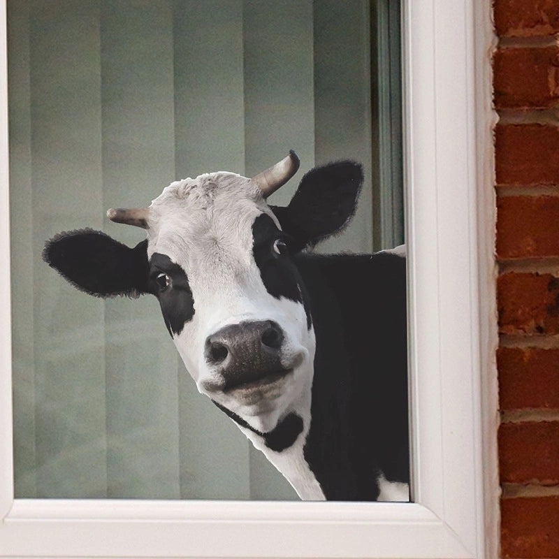 Cute Cow Pattern Plastic Wall Decal for Home Decor|Home Decor & Wall Stickers