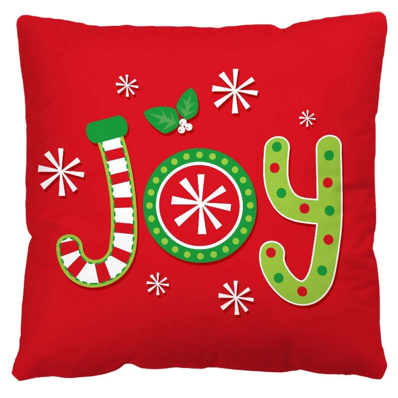 Nordic Christmas Flannel Pillow Covers with Tree Letter Snowman Design | Home Decor & Sofa Accessories