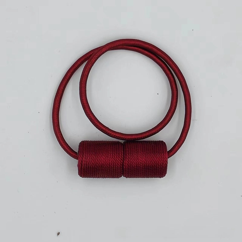 Punch-Free Magnetic Curtain Buckle Tie Rope Accessory for Headphones with Cylindrical Design | Home Decor Accessories