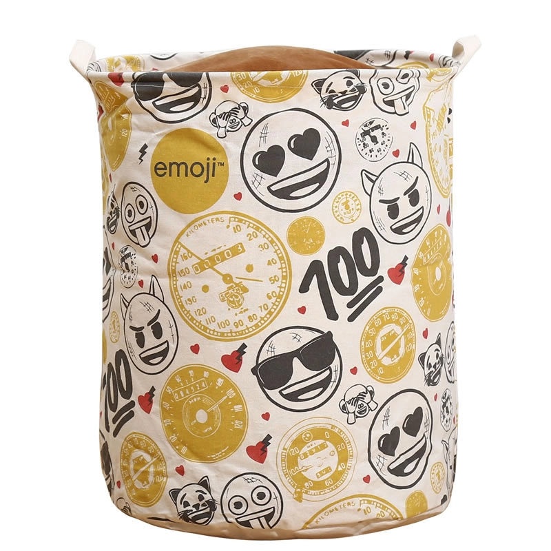 Large Waterproof Laundry Basket with Colorful Print|Home Storage & Organization