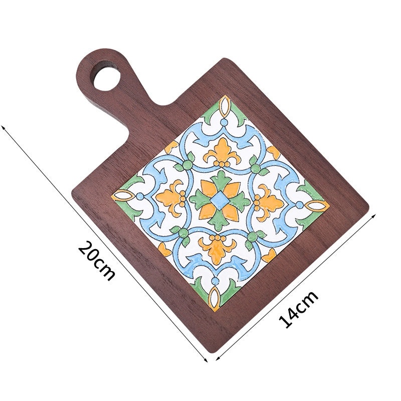 Stylish Geometric Wooden Placemat Single Piece|Home & Kitchen Accessories