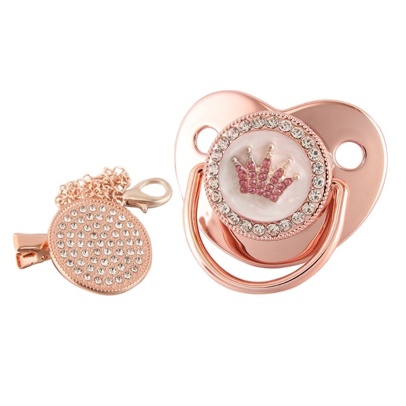 Adorable Double Heart Crown Silicone Baby Accessories|Baby Accessories & Jewelry