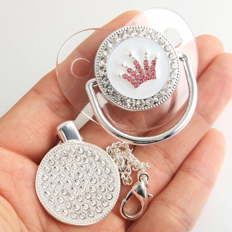 Adorable Double Heart Crown Silicone Baby Accessories|Baby Accessories & Jewelry