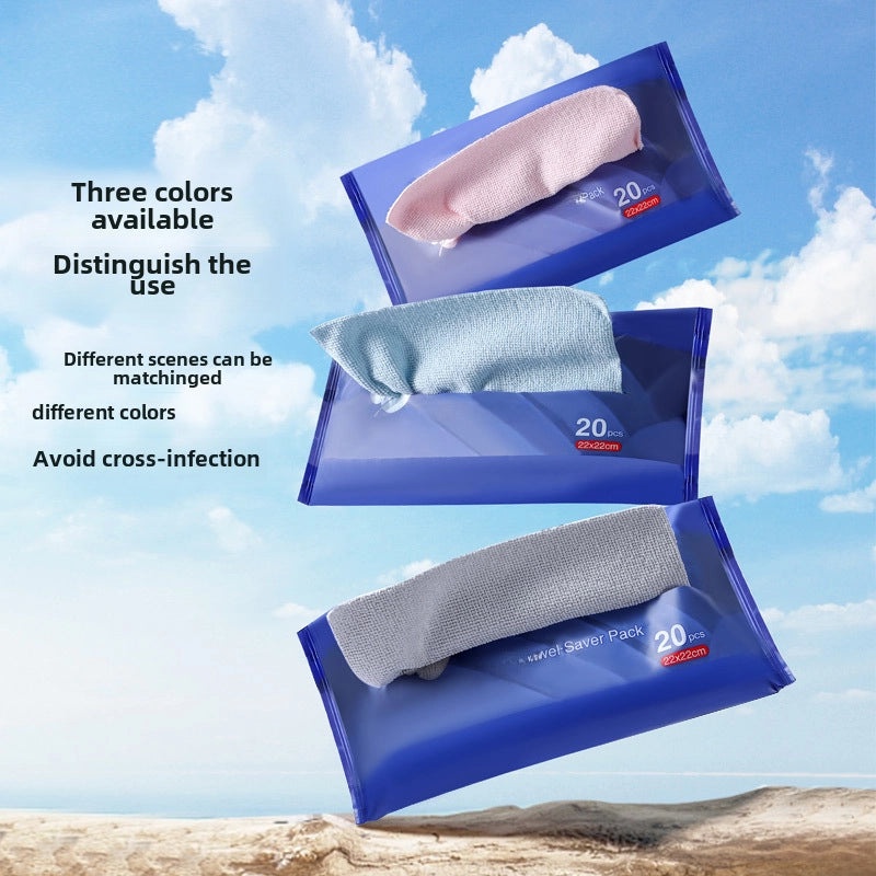 Removable English Microfiber Scouring Pad Multi-use Absorbent Kitchen Cloth | Kitchen Cleaning Supplies