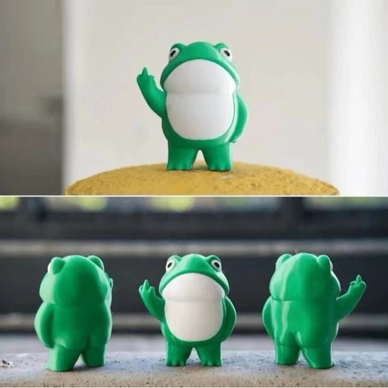 Cute Cartoon Frog Resin Figurines for Home Decor|Home Decor & Accessories