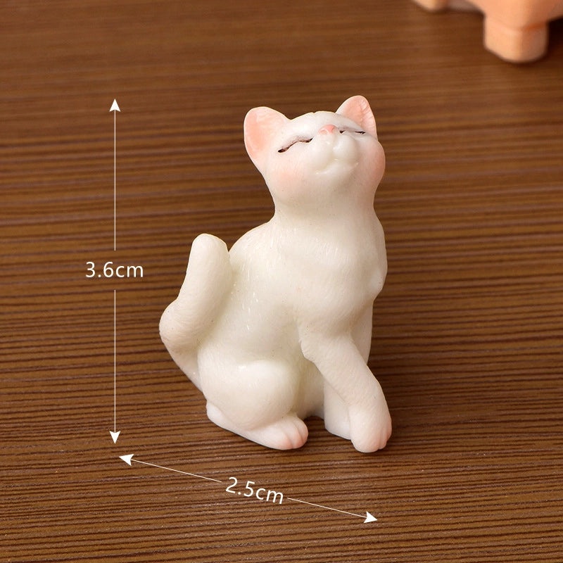Adorable Cat Resin Figurines Decorative Home Accents|Home Decor