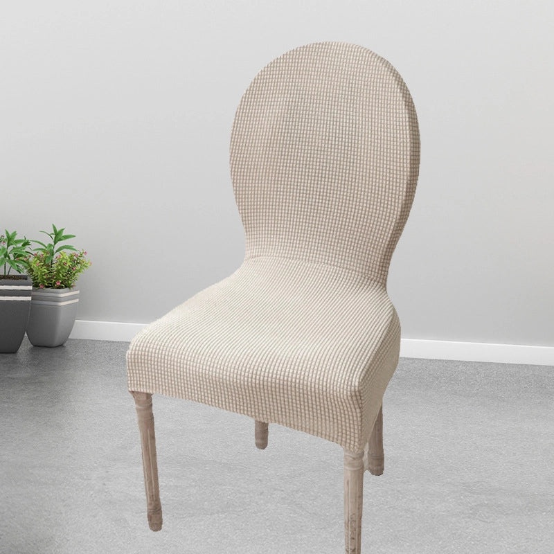 Elastic Oval Dining Chair Cover with Cushion and Backrest | Home & Dining Chair Accessories