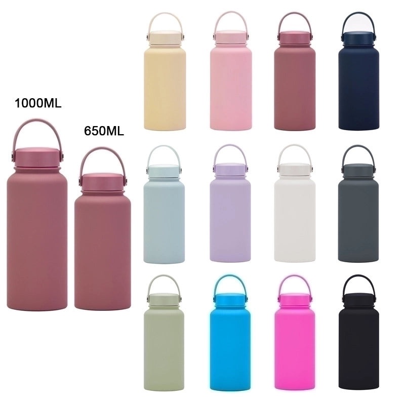 Stainless Steel Water Bottle Single Piece Casual Solid Color | Drinkware & Hydration