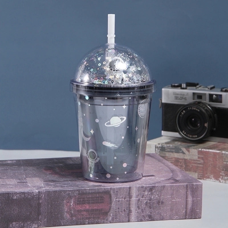 Cartoon Style Plastic Water Bottle for Everyday Use | Drinkware & Bottles