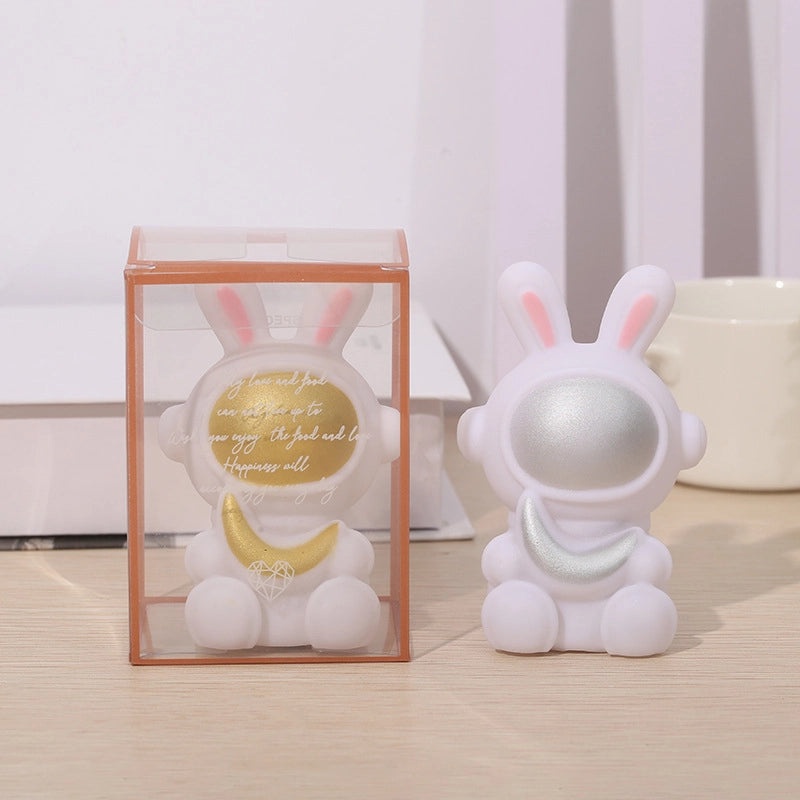 Astronaut Rabbit Night Light Cartoon Desktop Decoration Creative Gift for Kids Birthday Kindergarten|Home Decor & Lighting