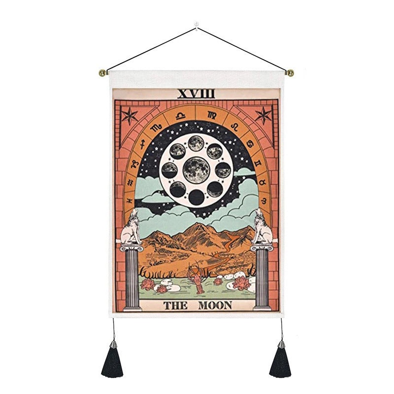 Bohemian Retro Sun Abstract Wall Tapestry in Polyester | Home Decor & Wall Art