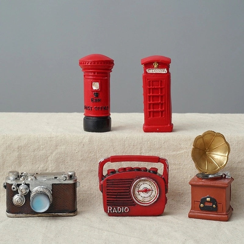 Vintage Camera Digital Phone Resin Figurine | Home Decor & Collectibles