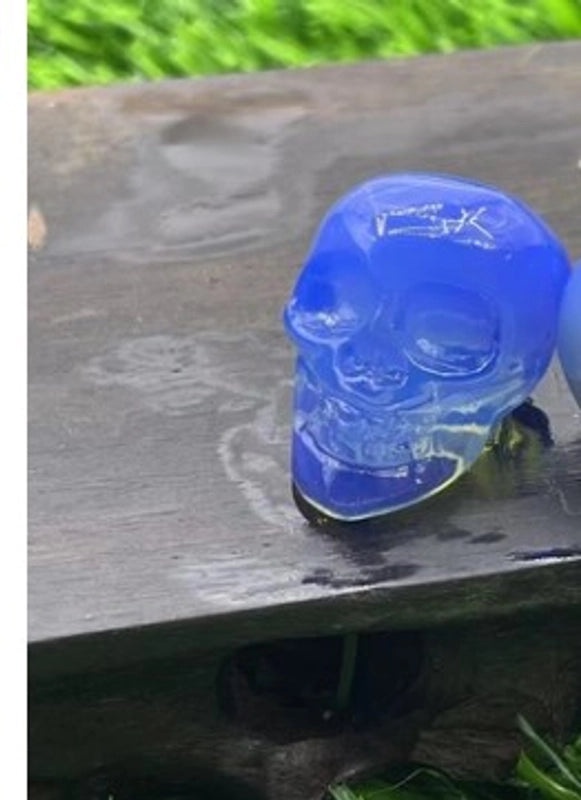 Halloween Punk Skull Natural Stone Decor|Jewelry & Accessories