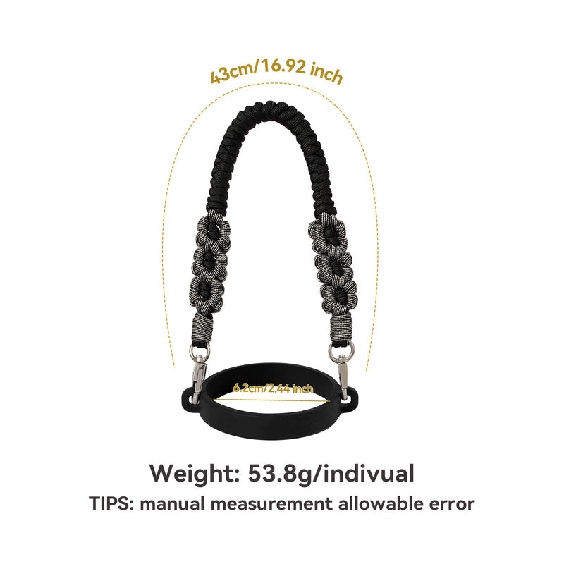 Floral Cotton Rope Silicone Cup Sleeves for Casual Use|Drinkware Accessories