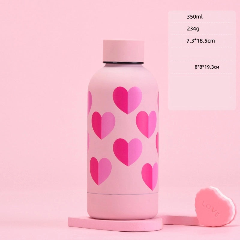 Red Heart Stainless Steel Thermos Cup 304 Material 1 Pc|Drinkware & Thermoses