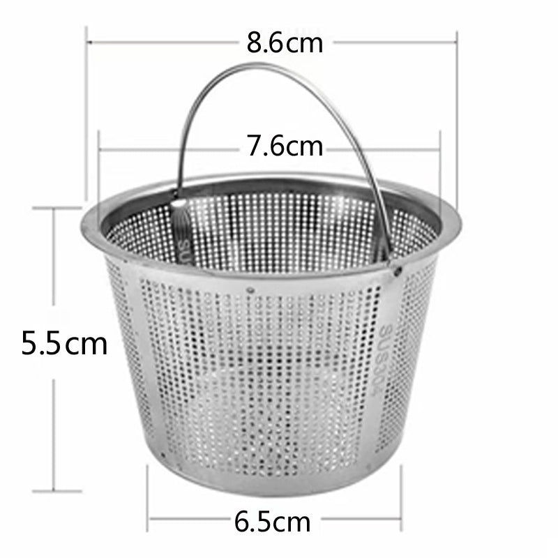 Stainless Steel Kitchen Sink Drain Strainer Net 304 Filter Garbage Catcher Funnel|Kitchen Accessories