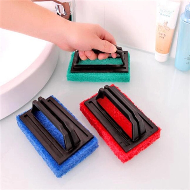 Powerful Kitchen and Bathroom Cleaning Brush with Nano Magic Sponge | Cleaning Tools