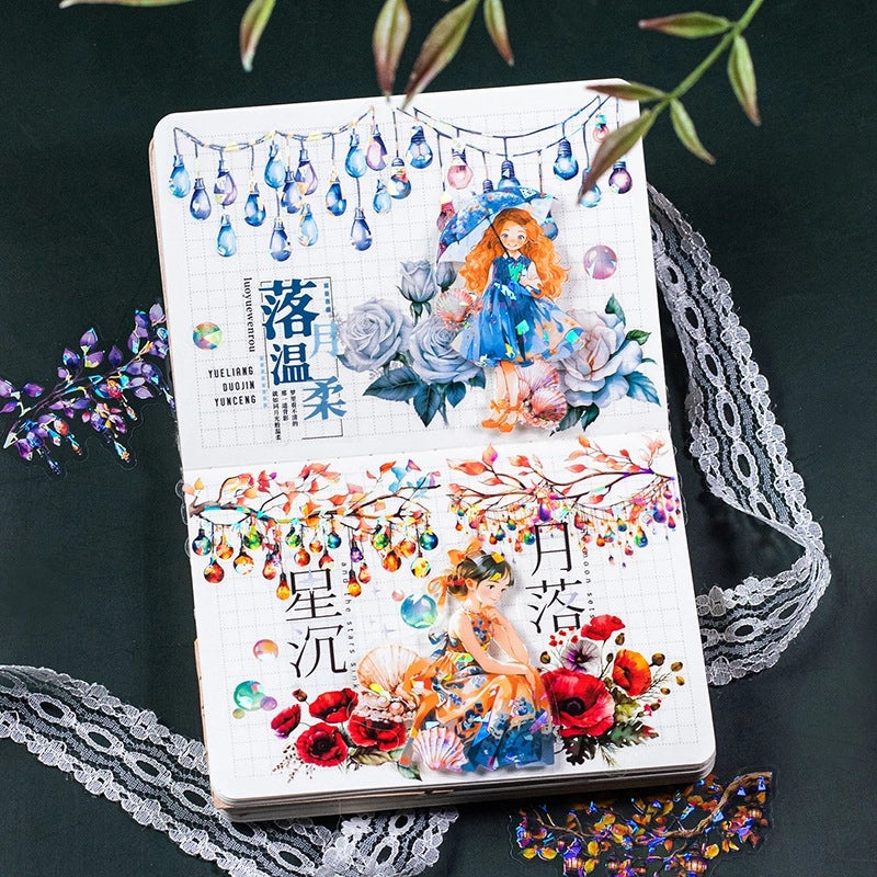 Romantic Shell Light Sticker DIY Landscape Decoration for Hand Account Beautiful Day Lighting Series|Home Decor Lighting