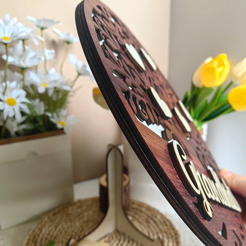 Elegant Wooden Letter Ornaments for Mother's Day | Home Decor & Gifts