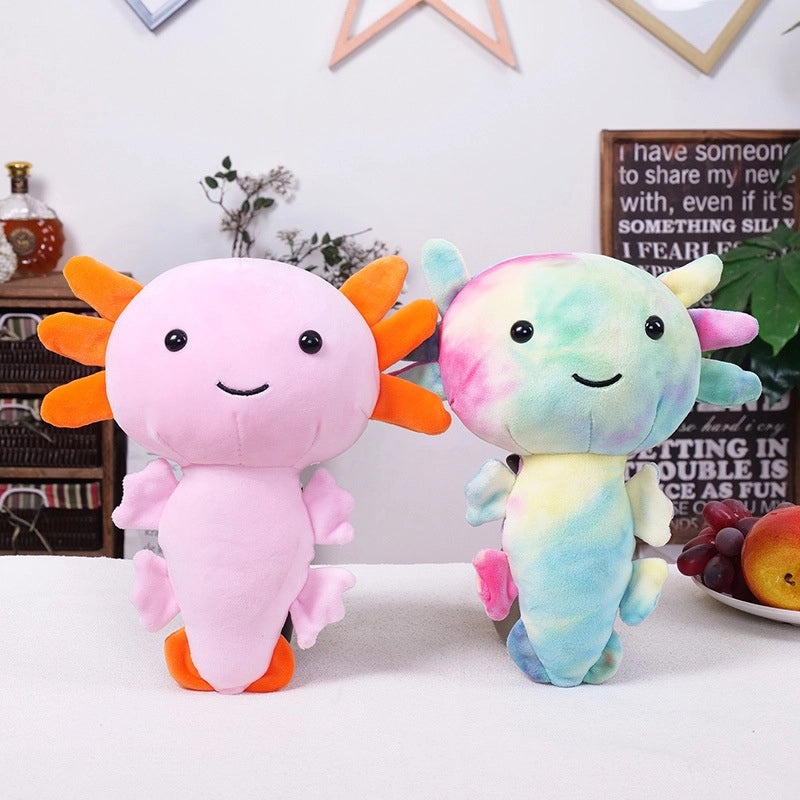 Cute Salamander Plush Toy Axolotl Dinosaur Hexagon Doll | Plush Toys & Collectibles