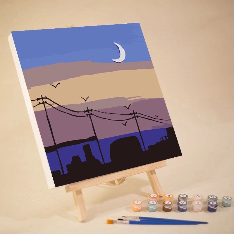 10-12 Color High Quality Pigment Set for DIY Digital Oil Painting Landscape | Painting Supplies