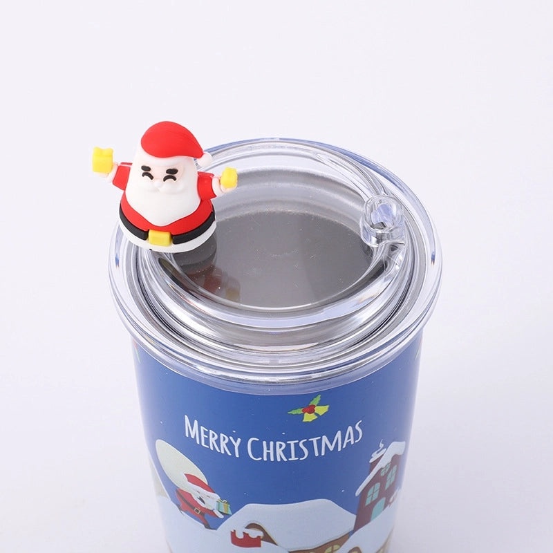 Christmas Santa Claus Snowman Stainless Steel Thermos Tumbler 304 Steel 1 Piece|Drinkware & Tumblers