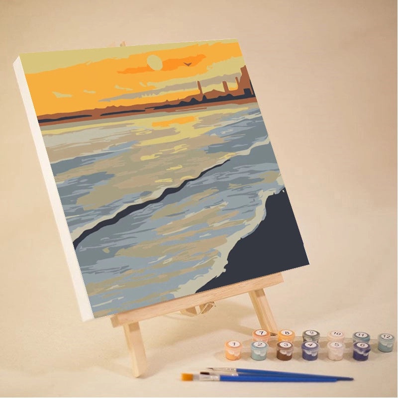 10-12 Color High Quality Pigment Set for DIY Digital Oil Painting Landscape | Painting Supplies