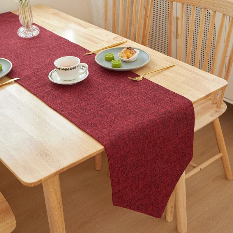 Elegant Minimalist Solid Color Linen Tablecloths for Dining|Home Decor Table Linens