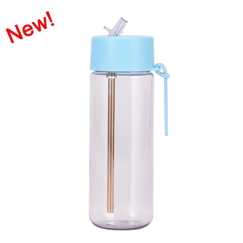 Stylish Solid Color Plastic Water Bottle for Everyday Use | Travel Accessories