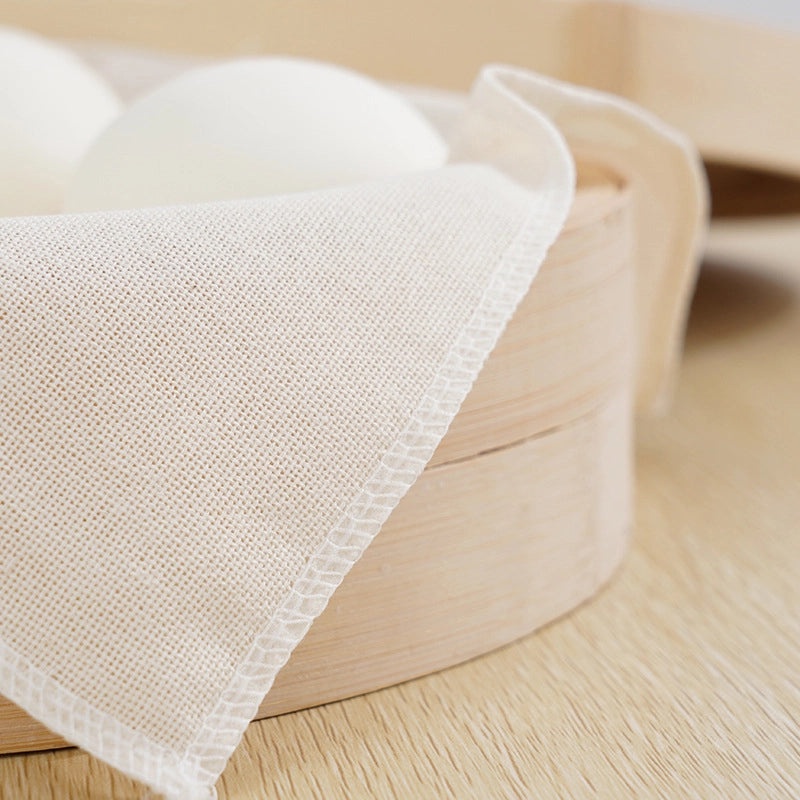 Cotton Yarn Steamer Cloth Non-stick Steamed Bun Pad 2 or 5 Pieces Packaging|Kitchen Accessories