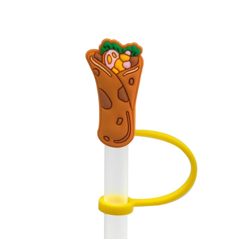 Cute Cartoon Silicone Straw Cap for Kids | Drinkware Accessories