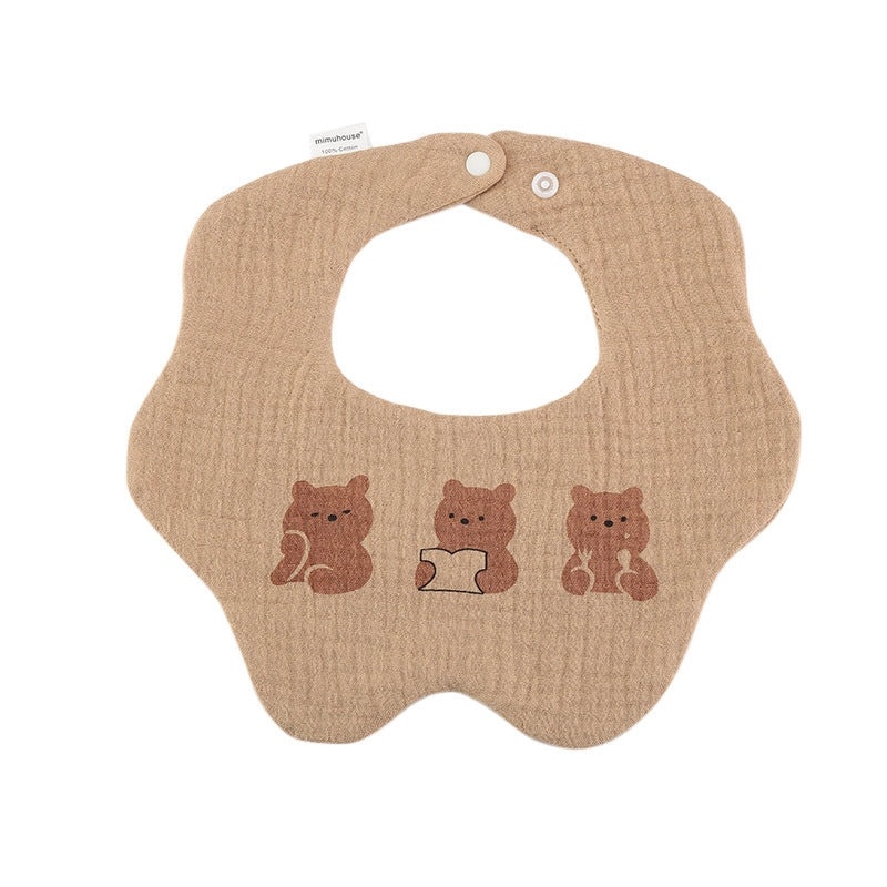 Adorable Animal Cherry Blossom Cotton Baby Burp Cloths Soft Infant Accessories|Baby Essentials