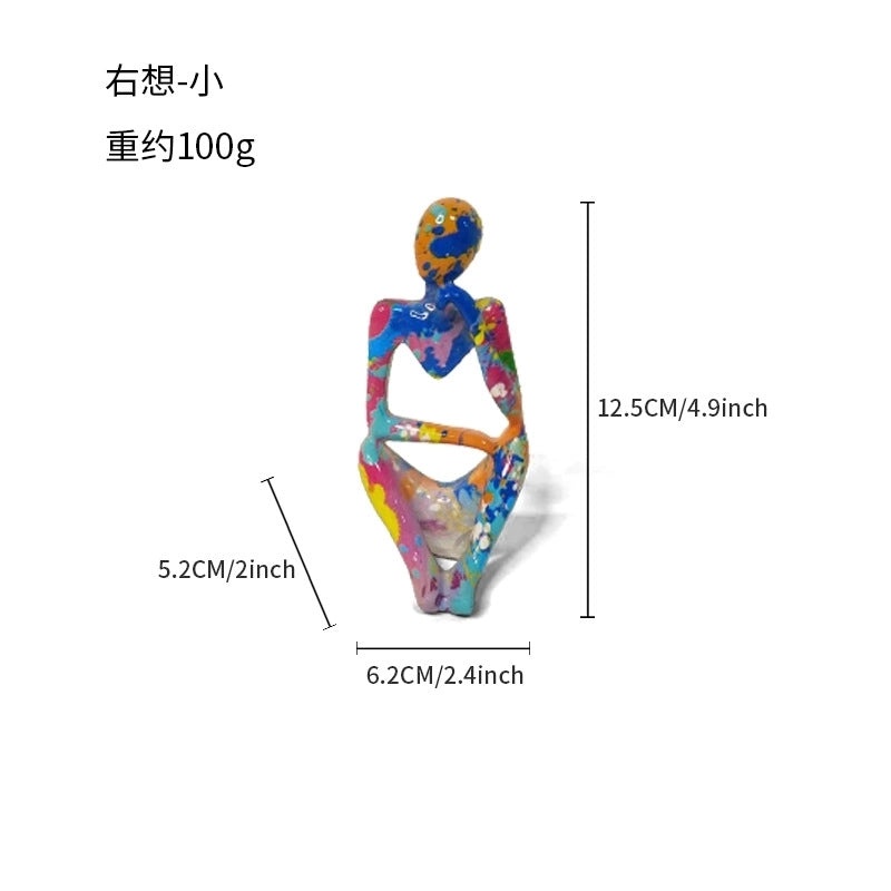 Thinker Sculpture Desk Ornament for Home, Living Room, and Office Decor | Home Decor & Office Accessories