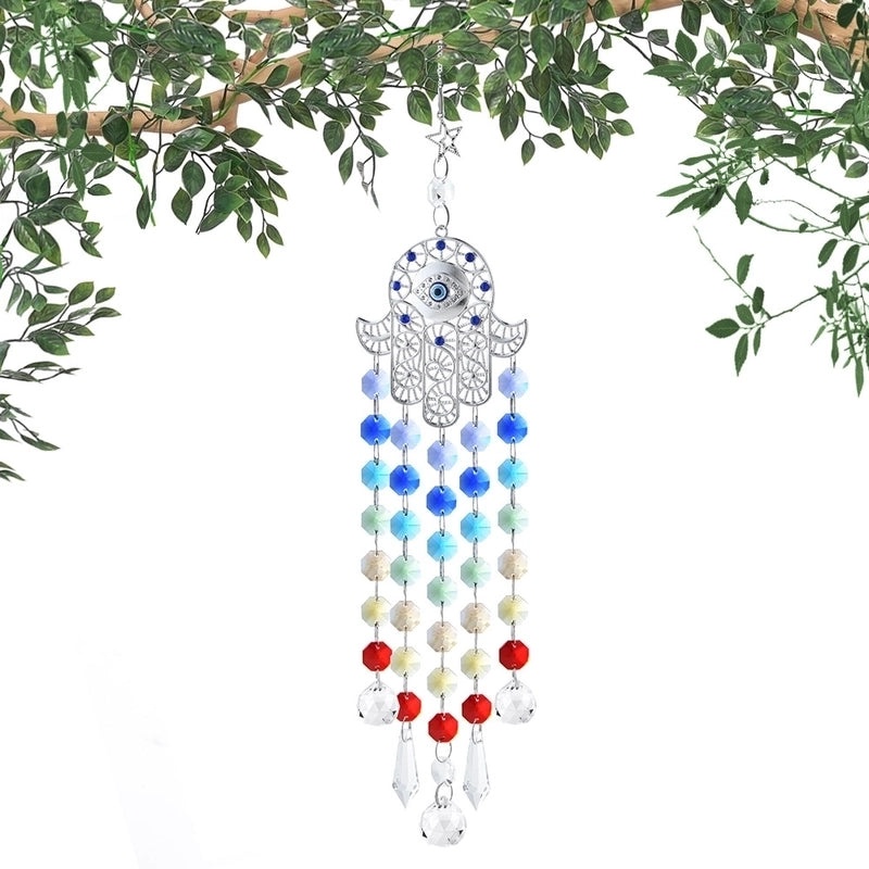 Pastoral Devil's Eye Crystal Wind Chime Decorative Hanging Ornament|Home Decor & Accessories