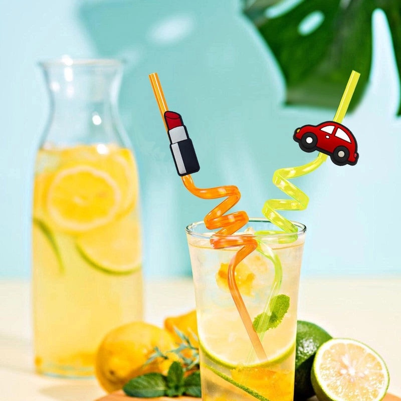 Casual Lipstick Shaped Fruit PVC Keychain Charm | Accessories & Keychains