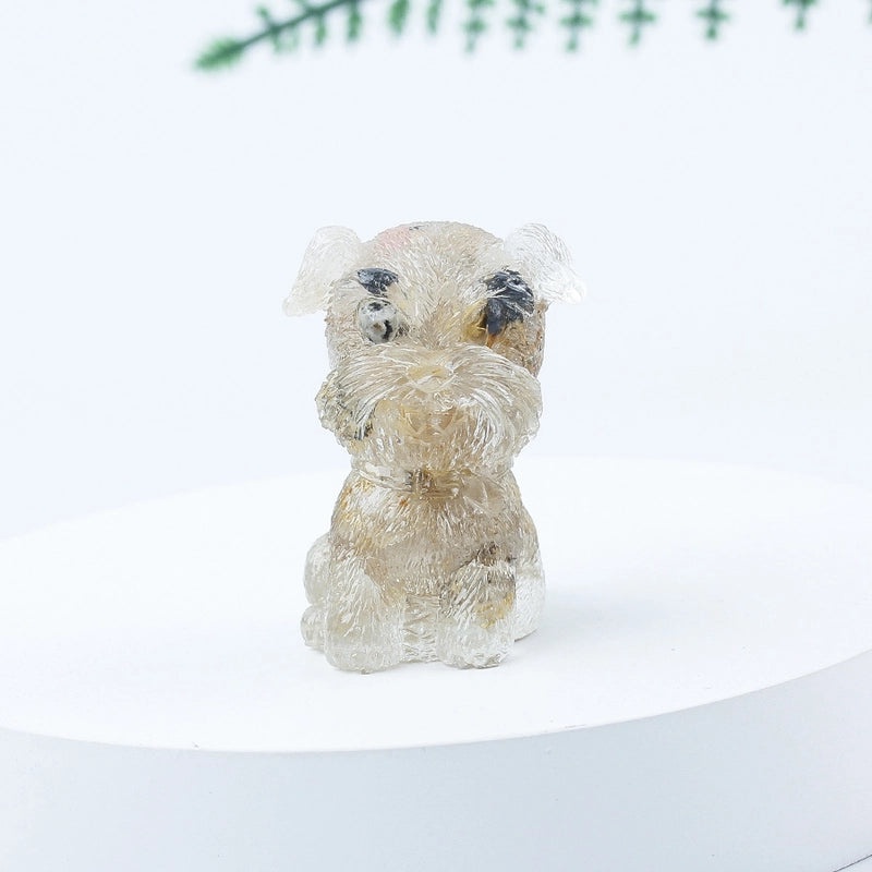 Adorable Dog Shaped Crystal Figurines for Home Decor|Decorative Figurines