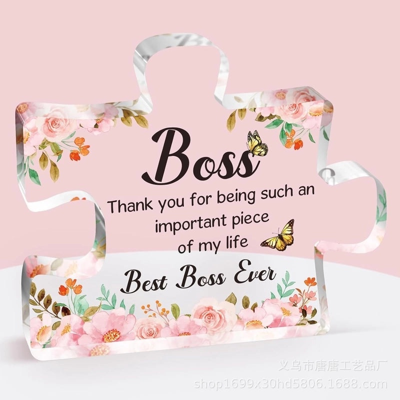 Charming Letter Flower Acrylic Ornament for Home Decor|Home Decor & Gifts