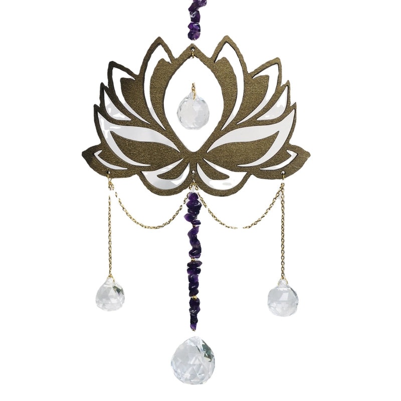 Minimalist Flower Crystal Suncatcher Decorative Hanging Ornament|Home Decor