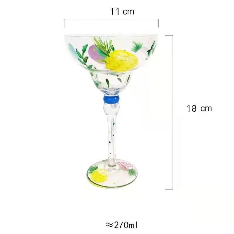 Elegant Casual Fruit Crystal Wine Glass - Single Piece|Home & Kitchen Tableware