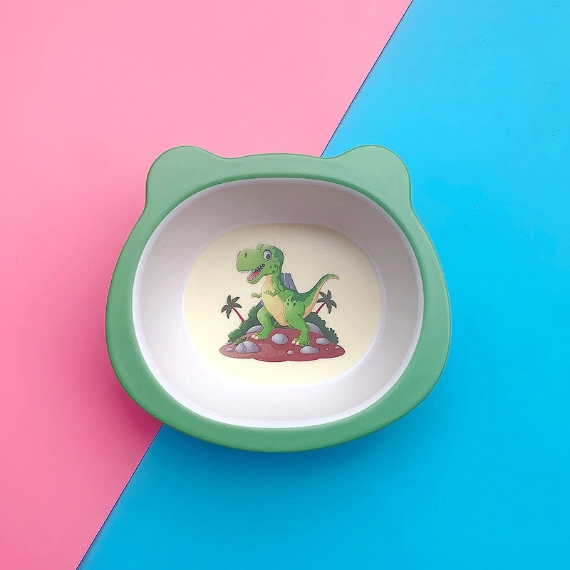 Adorable Cartoon Bamboo Fiber Kids Tableware Single Piece|Kitchen & Dining