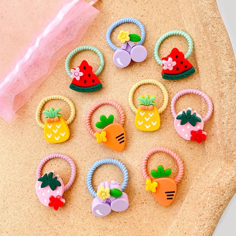 Gentle Baby Hair Bands, Soft Rubber Hair Ties for Kids, Non-Damaging Korean Style Hair Accessories|Childrens Hair Accessories