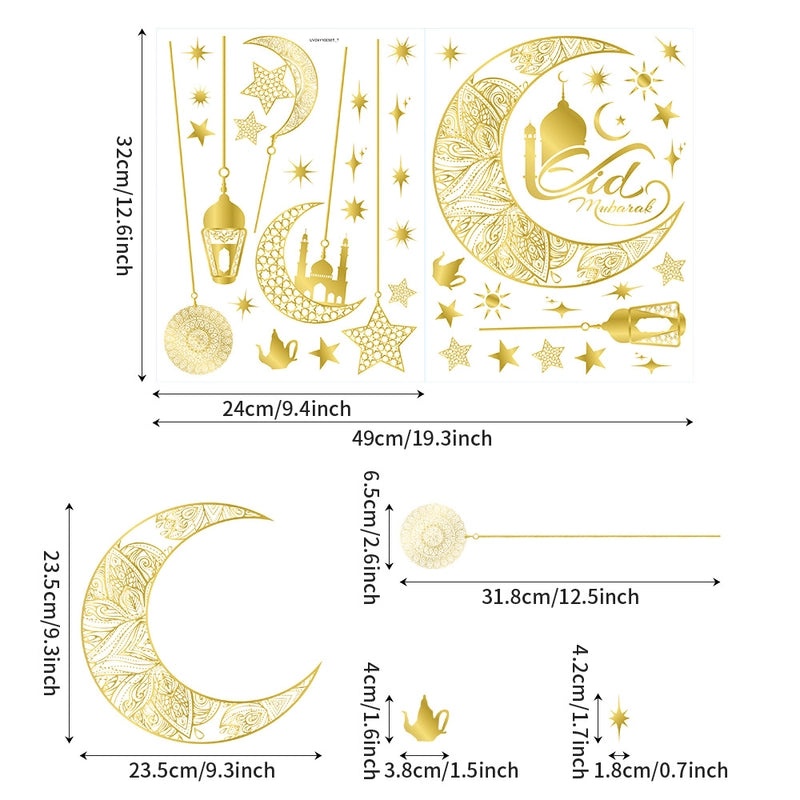 Elegant Casual Moon Letter PVC Wall Decal for Windows | Home Decor