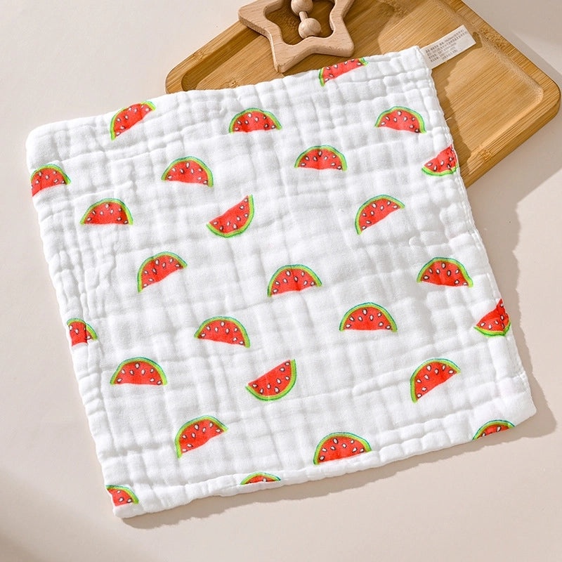 Adorable Cartoon Fruit and Fish Baby Burp Cloths Soft Infant Accessories|Baby Essentials
